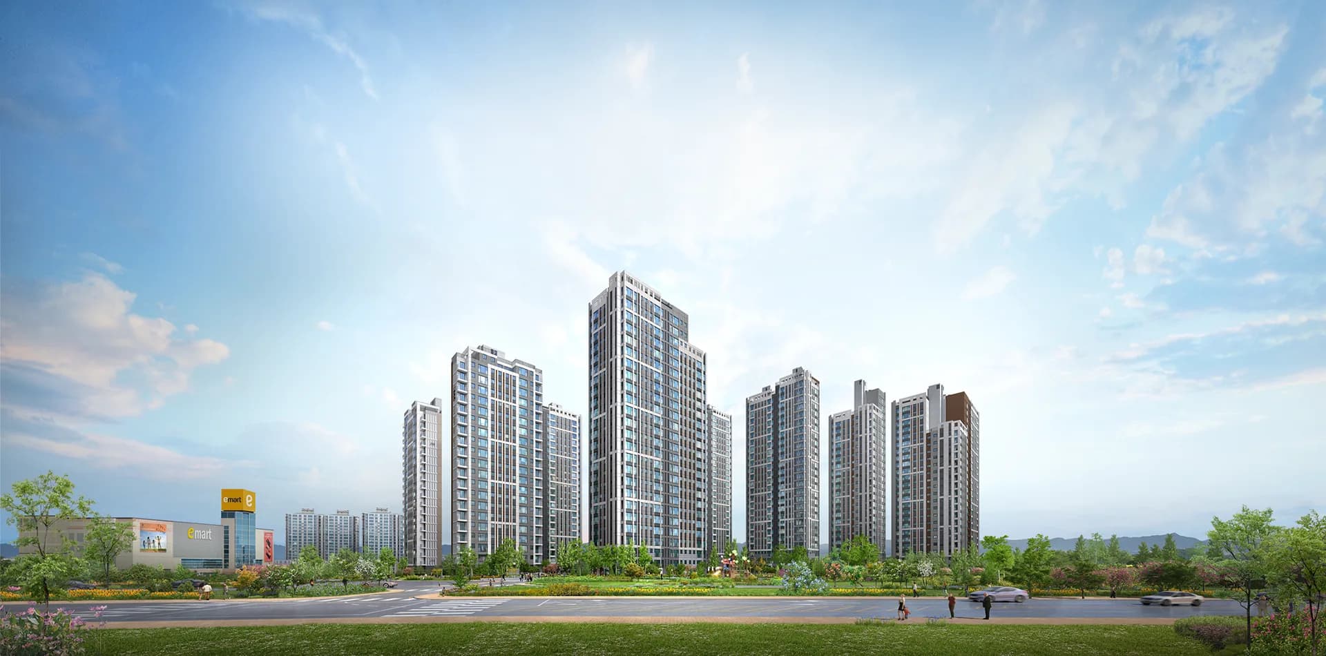여주역 대광로제비앙 더센텀 단지 투시도
